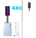 6.6 Large Barrel 4XC Gold Silver Dark Purple Blue Rainbow Rose Gold 7 Different Color Nail Drill Bits Milling