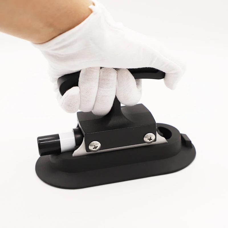 Industrial 3\" X 6\" NBR Softer Rubber Oval T-Handle Vacuum Cup Glass Lifter Tools OEM ODM Smooth Narrow Oblong Hand Tools