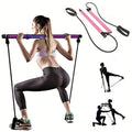 Customized Portable 2 Segment Steel Bar Pilates Machine Essential Fitness Yoga Bodybuilding Trainer's Kit Studios Packed Box