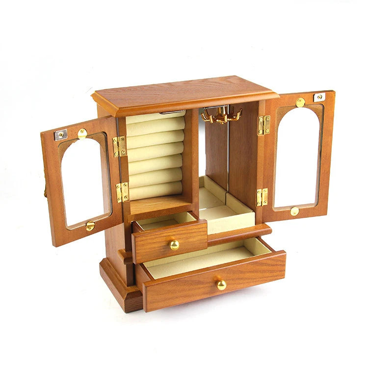 Multi-functional Multi-layernecklace Box Jewelry Pure Color Creative Jewelry Storage Box Customization Ring Box Luxury