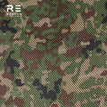 JSDF Japan Self Defence Woodland Camouflage 230gsm 100% Polyester Printed Mesh Fabric for Tactical Gear Near Infrared Compliant