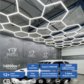 Professional Car Lights Polish Car Care Showroom Hexagon Lighting Garage Polygon Led