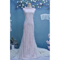 Wholesale Ivory Embroidery Bridal Wedding Dress Popular Modern Style Lace Fabric