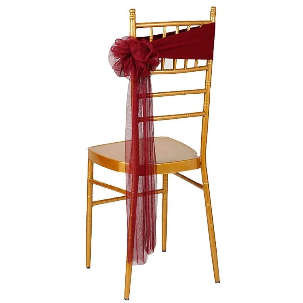 Ready to Use Spandex Stretch Chair Sashes for Beach Wedding Party Decoration