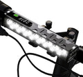 Bike Light 17 LED Front Light 10000mAh Battery IPX5 Waterproof USB Rechargeable Wide Beam Bright Night Riding Headlight