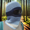 Custom Logo Crochet Ski Mask Balaclava Distressed Y2K 1-Hole for Sports Fishing Breathable Waterproof Unisex