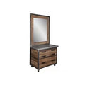 Modern Wood LED Salon Barbershop Mirror Station for Commercial Use in Mall & Supermarket