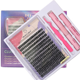 Custom Logo Lash Kit Cluster Lashes DIY Lash Sealant and Bond Segment