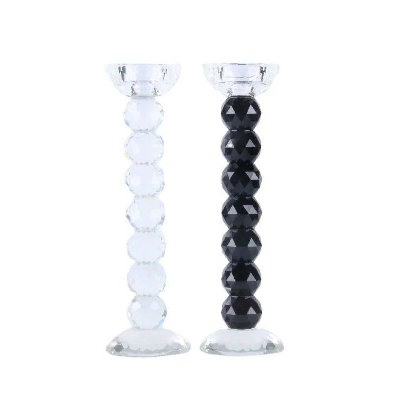 Factory Direct European Simple Modern Crystal Candlestick Candle Holder Classic Creative Decoration