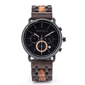 High Quality Custom Logo Wooden Quartz Fashion Luxury Watch for Men Natural Wood Pointer Dial 43mm 3ATM Water Resistant