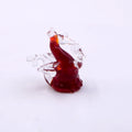 Chinese Zodiac Red Glass Mini Dragon Animal Figurine