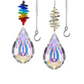 GOLDENHAITAI Crystal Sun Catcher Chimes Prism for Hanging Home Decoration 76mm AB Colors Pendant 789028