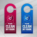 Custom Logo Printed PVC/PP/Aluminum & Cardboard Labels Die Cut Door Hanger Flyers for Hotel Use