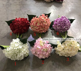 BH210313-22 LUCKYGOODS Wholesale Colorful Artificial Plant Flower bunch Hydrangea for Wedding Party Decoration