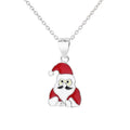 Wholesale 925 Silver Ornaments Traditional Old Grandpa Pendant Necklace With Christmas Tree Decoration