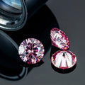 Wholesale 1CT Emerald Round Asscher Cut Pink Color Moisssanite Diamond for Jewelry Making