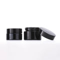 Hot Selling Dark Cosmetic Packaging 30ml 50ml 100ml Round Empty Skincare Shinning Black Cosmetic Cream Jar