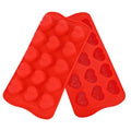 Silicone Chocolate Mold 15-Cavity Dimpled Heart Shape Chocolate Mold Silicone Mold for Baking