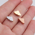 6mm*9 mm Stainless Steel Cloud Beads Jewelry Findings & Components for DIY Bracelets Necklaces Earrings Hole1.8mm Accessory