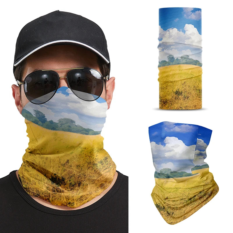 Outdoor Sports Thermal Multi Used Seamless Polyester Neck Warmer Custom Print Winter Gaiter Tube Bandana Multifunction