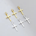 New Fashion Jewelry 925 Sterling Silver Fashion Cross Pendants & Charms for Necklace Jewelry Making