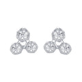 Original Design Geometry Triangle Diamond Stud Earrings 925 Sterling Silver Cute Simple Women Parties Gifts