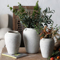 Vintage Nordic Texture Rustic Antique Clay Ceramic Flower Pottery Farmhouse Decoration Retro Vase