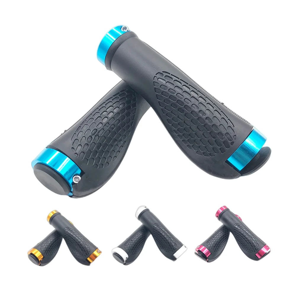 New Image Anti-Slip Aluminum Bike Grips MTB Handlebar Cover for Mountain Road Cycling BMX & Cruisers Bicycle Accessories