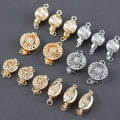 M1099 10pcs/lot DIY Accessories REACH Pass Nickel Free Connector 18k Gold Rhodium Plated Copper Hooks for Jewelry Making Metal