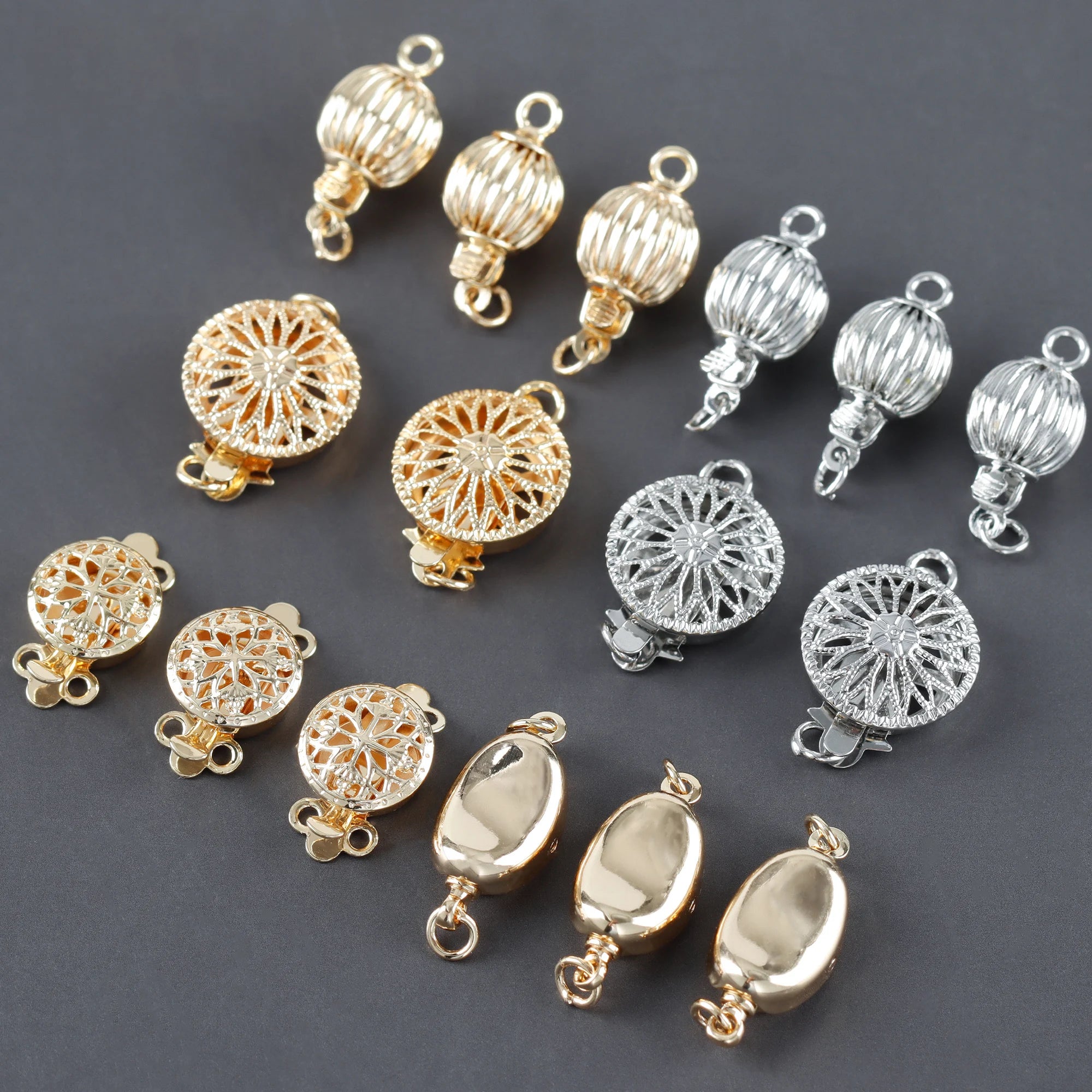 M1099 10pcs/lot DIY Accessories REACH Pass Nickel Free Connector 18k Gold Rhodium Plated Copper Hooks for Jewelry Making Metal