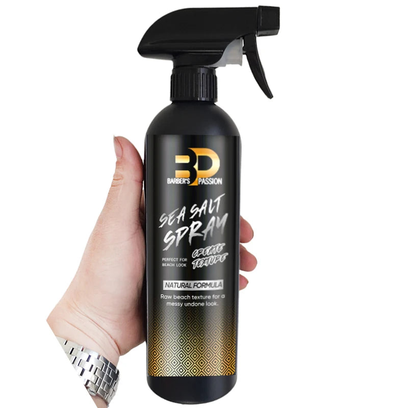 BARBERPASSION New Arrival Oem Natural Looking Sea Salt Spray Strong for Fluffy Hair Mens Custom Private Label