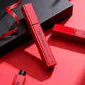 HUIHO Fashion Design 8ml Red Square Shinny Aluminum Mascara Tube Empty Mascara Container