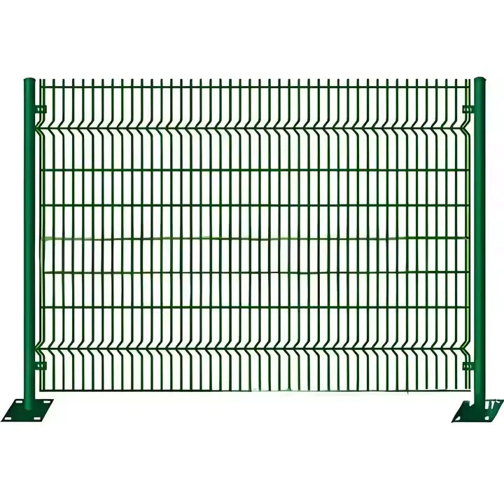Height Outdoor Security Screen 3D Weld Wire Mesh Curved Garden Fence Panel Durable Garden Trellis & Gates