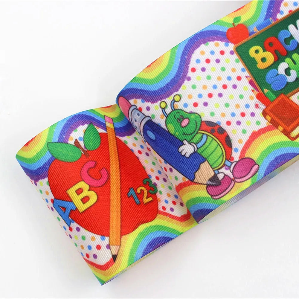 3 Inch 7.5cm Width 100% Polyester Single Face Grosgrain Ribbon for DIY
