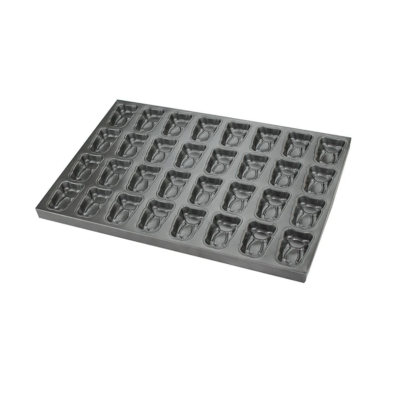 Bear Shaped Muffin Pans 25 Cavity Non-Stick Madeleine Mold Cake Pan Mini Muffin for Edible Bear Cake