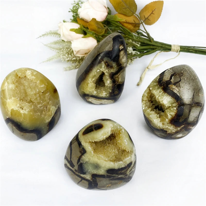 Wholesale Bulk Septarium Natural Crystal Geode Druzy Septarian Geode Egg for Sale
