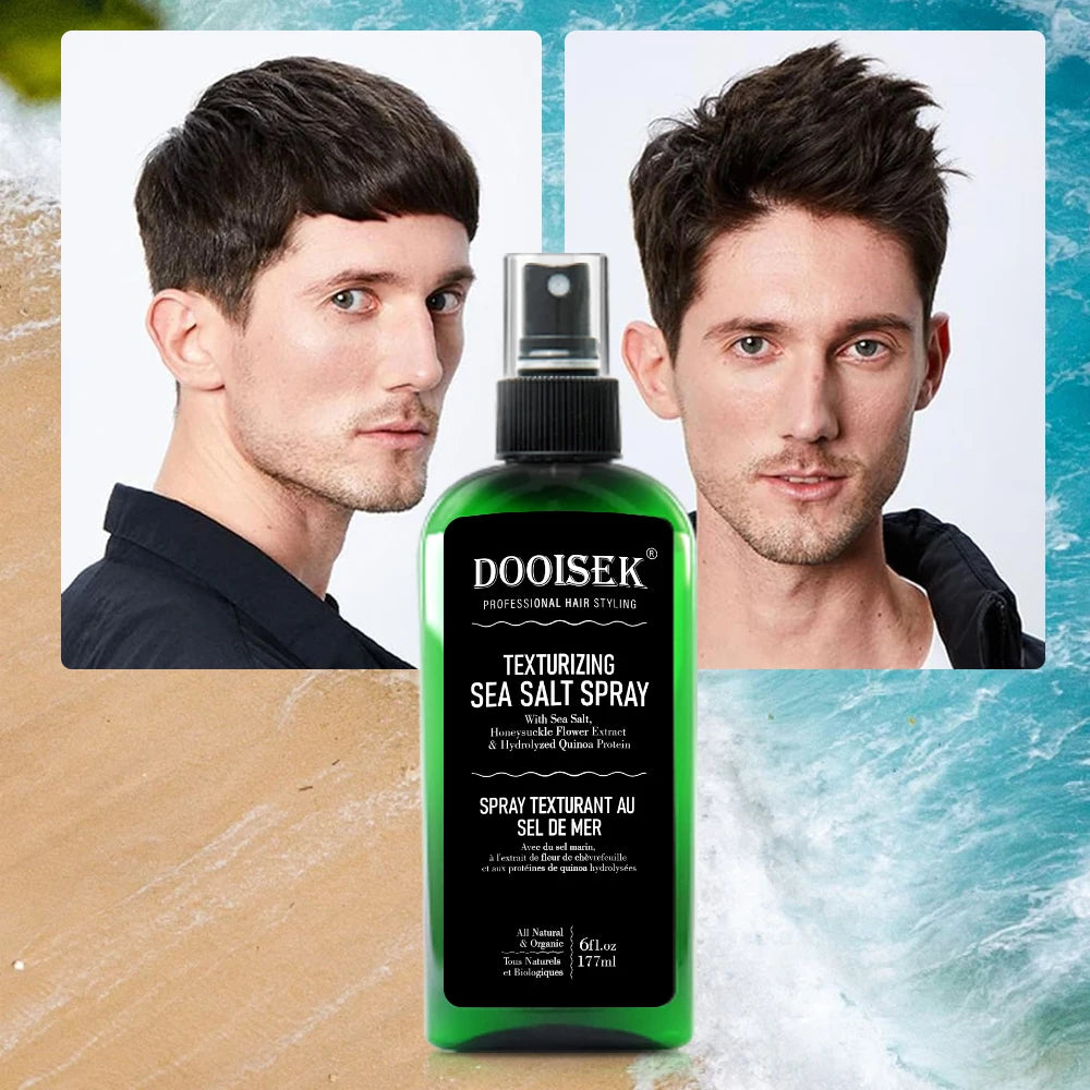 New Design 177ml KELP ALOE VERA Sea Salt Spray Texturizing Volumizing Spray Hair Styling Sea Salt Hair Spray for Men