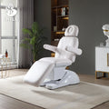 Modern 3 Motor Electric Massage Therapy Bed White Beauty Spa Facial Treatments Synthetic Leather Outdoor Hotel Gym Bedroom