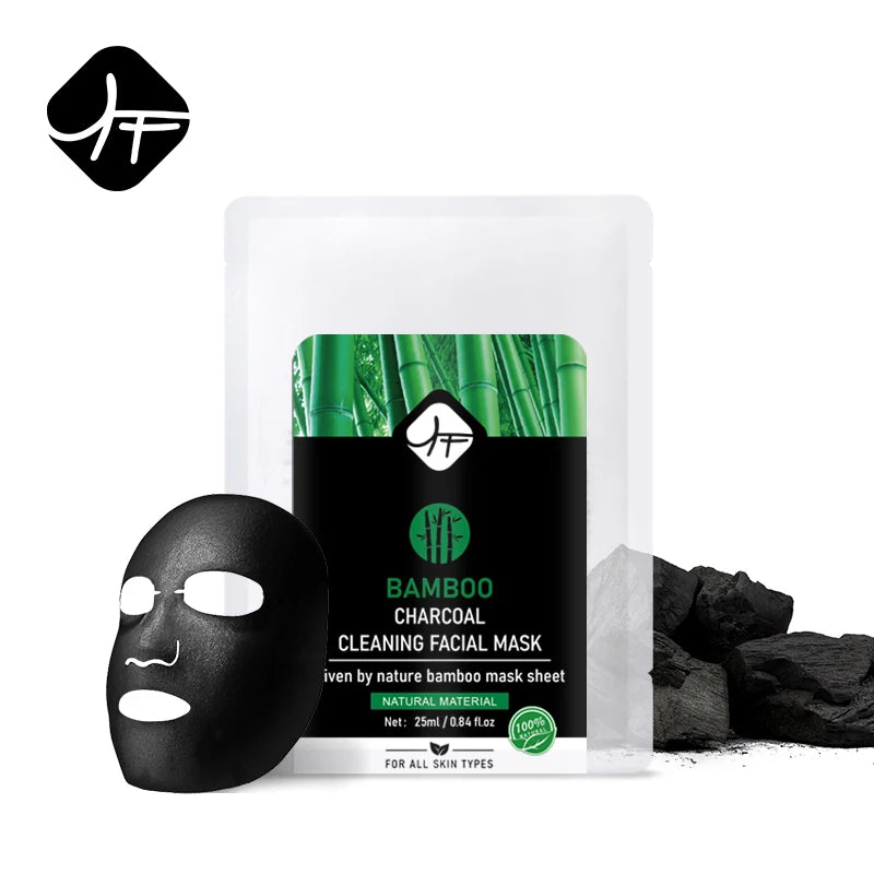 Hot Selling Private Label Natural Organic Bamboo Charcoal Skincare Set Black Soap Facial Cleanser Mask Body Scrub for MEN