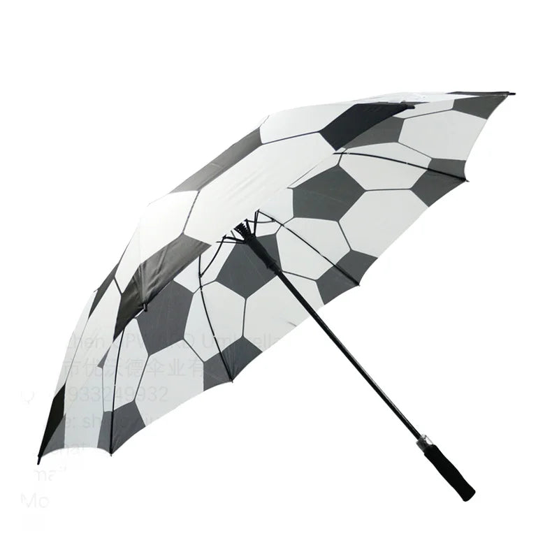 Full Print Football Golf Umbrella Rain Storm Resist 60 Inch Golf Umbrella logo Print