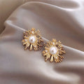 Wholesale S925 Silver Needle Fashion Hypoallergenic  Simple Stud French Pearl Earrings Women