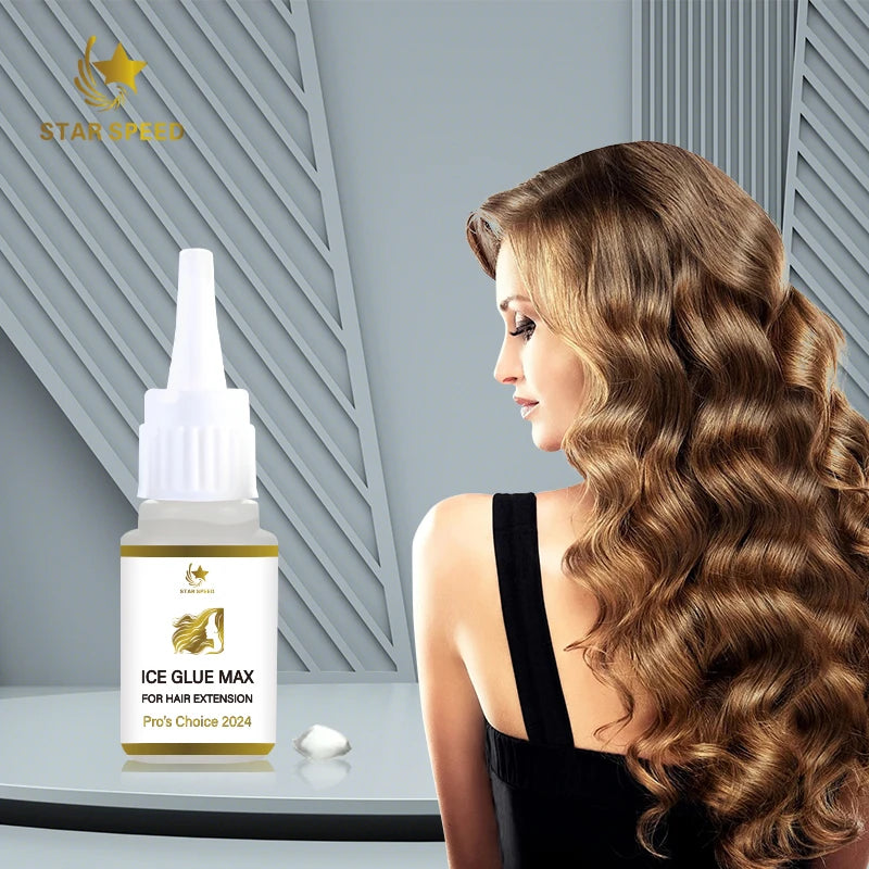Star Speed Human Hair Ice Extensions clear Gel Ice Extensions Hair Gel Ice Natural Hair Extension clear Gel MegaBDM