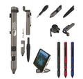 New Arrival 8 1 Multifunctional Plastic Promotional Pen LED Light Phone Holder Screw Driver Touch Logo 0.7mm Nib Custom Logo