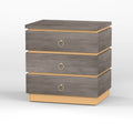 Italian Fashion Design Modern Luxury Solid Wood Eco-friendly Bedside Table Nightstand for Apartment Hotel Gym School Use