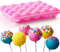 Wholesale Silicone Lollipop Mold 20-Hole Chocolate Melting Pot Stand Holder Cake Pop Molds Maker for Baking Decorating Cakes