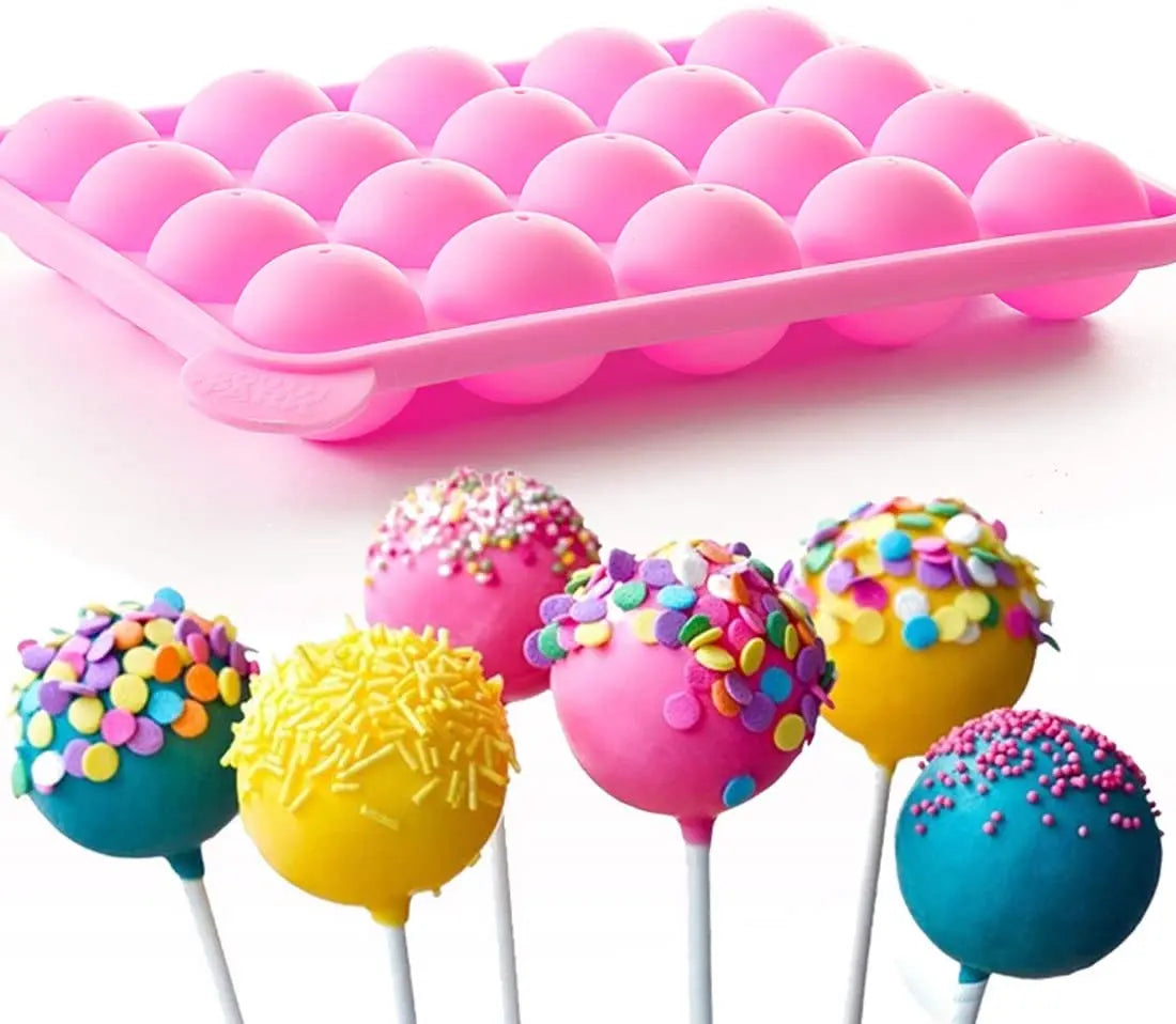 Wholesale Silicone Lollipop Mold 20-Hole Chocolate Melting Pot Stand Holder Cake Pop Molds Maker for Baking Decorating Cakes