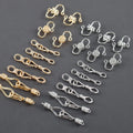 M1107 10 Pcs/lot Multi Style Gold Silver Hooks Diy Necklace Bracelet Connectors Jewelry Making Accessories Bag