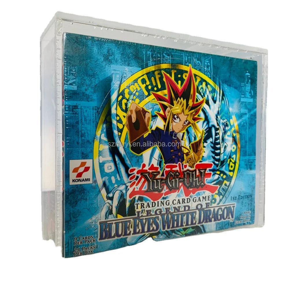 RAY YI Factory Direct Sales Custom Wholesale Clear 24 Pack Acrylic Yugioh Booster Box Display Case