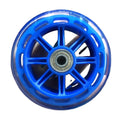 100mm 4 Inch 608 Double Ball Bearings Transparent Blue PU Wheels Furniture Caster 60kg Load Capacity Bedroom Living Room Home
