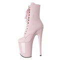 Sexy Please Hells Devil 20cm/8inches Shiny Pu Upper Cover Pole Dance Heel Knee Fashion High Heel Platform Pole Dance Boots